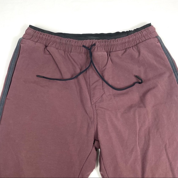 Zanerobe Joggers Sweatpants Burgundy Pants Size 36 - Picture 6 of 9